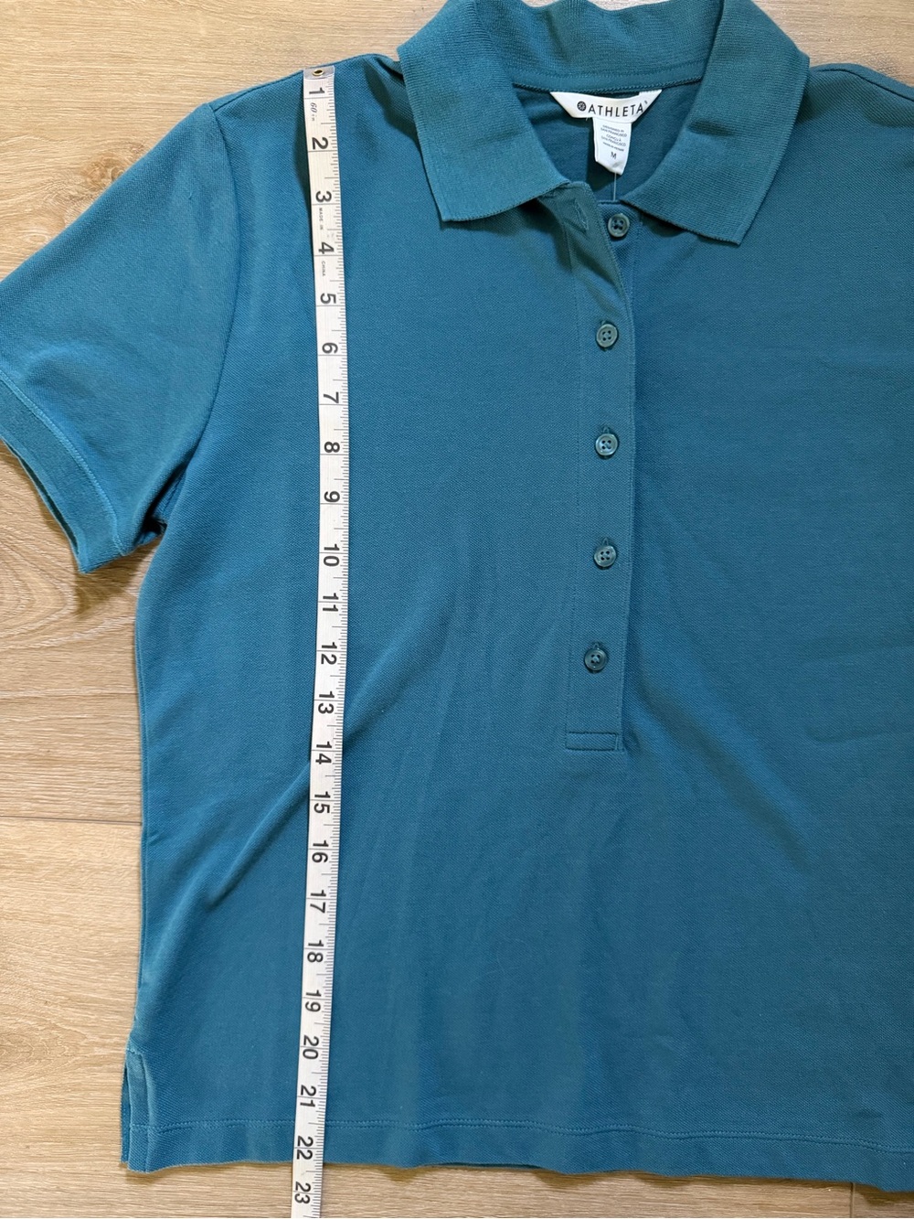 ATHLETA Pique Short Sleeve Polo NWT - Picture 3 of 6